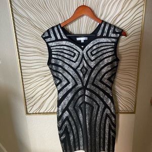 Beautiful metallic sequined dress